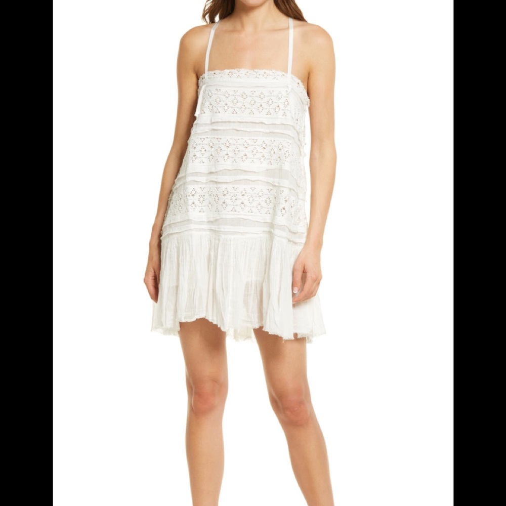 Free People Shailee Slipdress White L - Picture 2 of 12